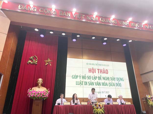 Hội thảo góp ý Hồ sơ lập đề nghị xây dựng Luật Di sản văn hóa (sửa đổi)